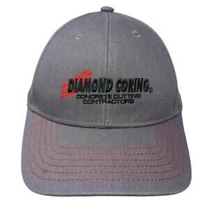 Diamond Coring Concrete Cutting Contractors Baseball Cap Gray OS Hammette Sharp